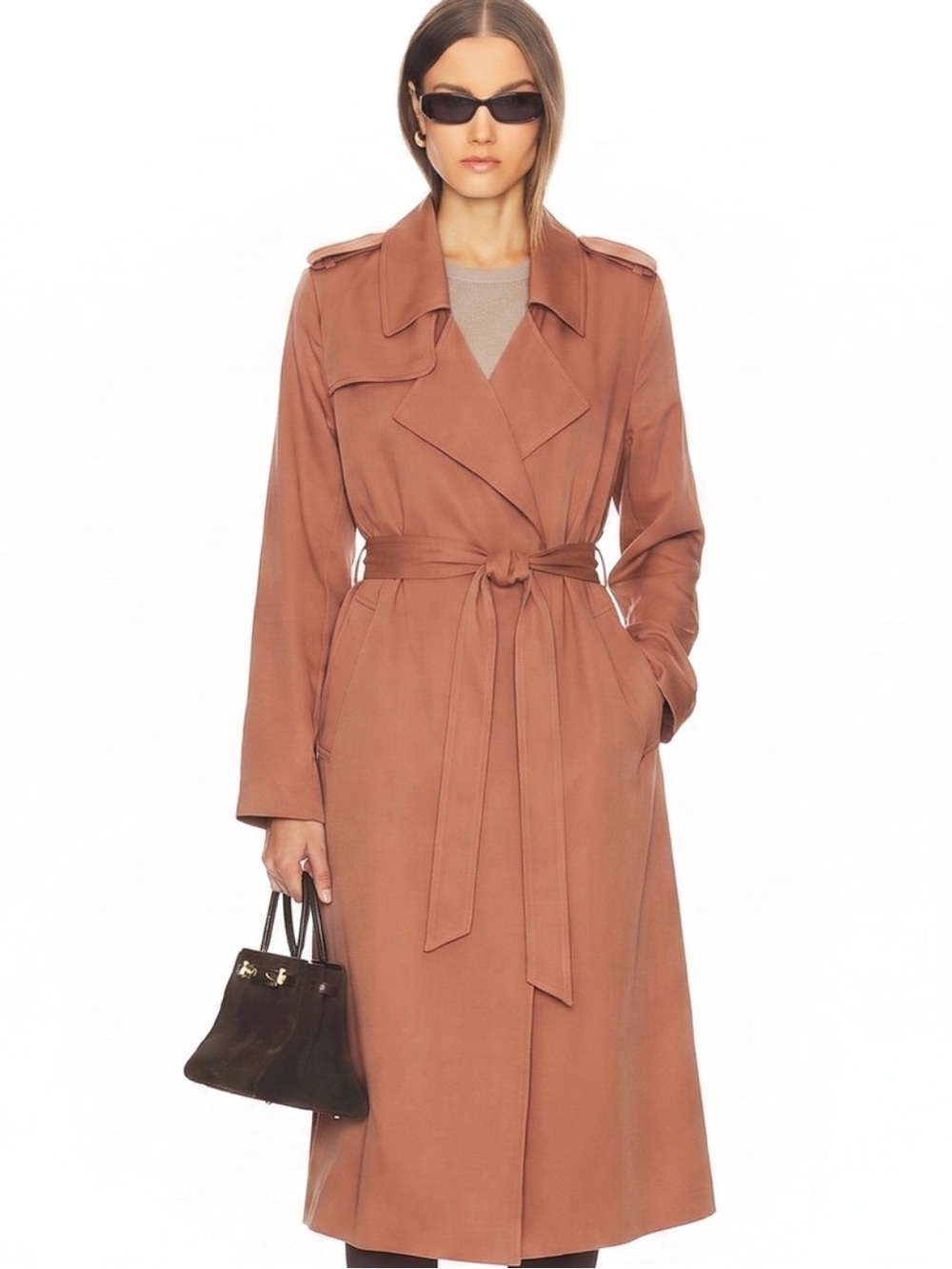 Badgley Mishka Trench, Size XL, Cinnamon